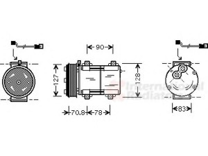 VAN WEZEL 1800K281 kompresorius, oro kondicionierius 
 Oro kondicionavimas -> Kompresorius/dalys
1058282, 96AW19D629AA, 96AW19D629CA