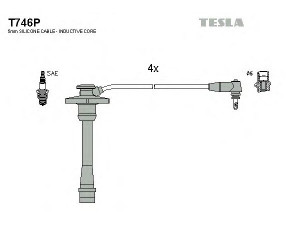 TESLA T746P uždegimo laido komplektas 
 Kibirkšties / kaitinamasis uždegimas -> Uždegimo laidai/jungtys
90919-22327