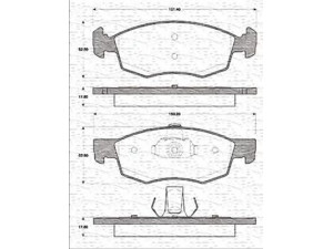 MAGNETI MARELLI 363702161186 stabdžių trinkelių rinkinys, diskinis stabdys 
 Techninės priežiūros dalys -> Papildomas remontas
77362205, 77363496, 9948870, 9949125