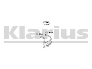 KLARIUS 330002U išmetimo sistema 
 Išmetimo sistema -> Išmetimo sistema, visa