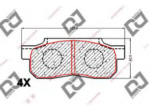 DJ PARTS BP1737 stabdžių trinkelių rinkinys, diskinis stabdys 
 Techninės priežiūros dalys -> Papildomas remontas
45022-SA0-030, 45022-SA7-000, 45022-SA7-010