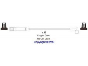 WAIglobal SL667 uždegimo laido komplektas