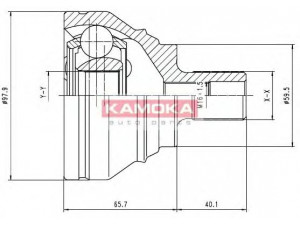 KAMOKA 7274 jungčių komplektas, kardaninis velenas 
 Ratų pavara -> Sujungimai/komplektas
1KM498099, 1K0407311J, 1K0498099B