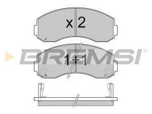 BREMSI BP3044 stabdžių trinkelių rinkinys, diskinis stabdys 
 Techninės priežiūros dalys -> Papildomas remontas
0K60A-33-28Z, 0K60A-33-28ZA, 0K60A3328Z