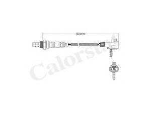 CALORSTAT by Vernet LS140686 lambda jutiklis
8-12592591-0, 8-12592592-0, 12588036