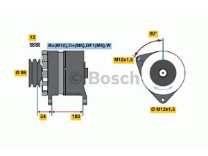 BOSCH 0 120 689 556 kintamosios srovės generatorius