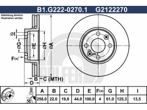 GALFER B1.G222-0270.1 stabdžių diskas 
 Dviratė transporto priemonės -> Stabdžių sistema -> Stabdžių diskai / priedai
415 420 01 01, 40 20 612 00R, 40 20 675 01R
