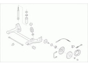 BOGE OPEL-CORSA-RB006 vairavimo mechanizmas; rato pakaba 
 Ašies montavimas/vairavimo mechanizmas/ratai -> Prekių paieška pagal schemą