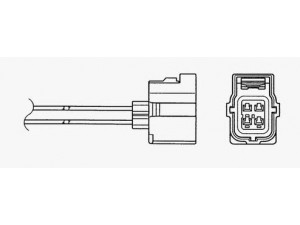 NGK 90950 lambda jutiklis 
 Variklis -> Variklio elektra
004 542 08 18, A 004 542 08 18