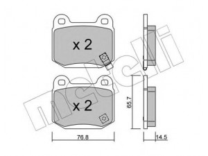 METELLI 22-0739-0 stabdžių trinkelių rinkinys, diskinis stabdys 
 Techninės priežiūros dalys -> Papildomas remontas
4605A050, MR407391, 44060-CD094
