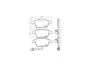 BREMBO P 85 112 stabdžių trinkelių rinkinys, diskinis stabdys 
 Techninės priežiūros dalys -> Papildomas remontas
5N0698151, 5N0698151A, 7N0698151