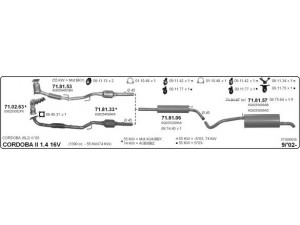IMASAF 573000038 išmetimo sistema 
 Išmetimo sistema -> Išmetimo sistema, visa