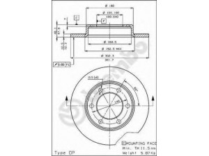 BREMBO 08.4504.10 stabdžių diskas 
 Stabdžių sistema -> Diskinis stabdys -> Stabdžių diskas
4351235020, 4351235040