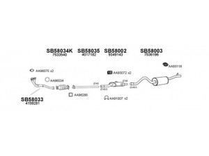 VENEPORTE 580021 išmetimo sistema 
 Išmetimo sistema -> Išmetimo sistema, visa
