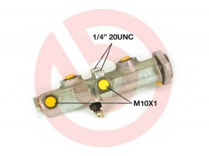 BREMBO M A6 002 pagrindinis cilindras, stabdžiai 
 Stabdžių sistema -> Pagrindinis stabdžių cilindras
8122258, 9981629, 132989B, BSM0155