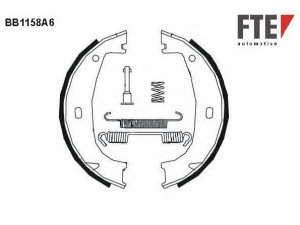 FTE BB1158A6 stabdžių trinkelių komplektas, stovėjimo stabdis 
 Stabdžių sistema -> Rankinis stabdys
34 41 1 160 729, 34 41 1 160 924