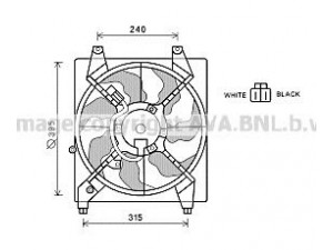 AVA QUALITY COOLING HY7528 ventiliatorius, radiatoriaus 
 Aušinimo sistema -> Oro aušinimas
253802B000