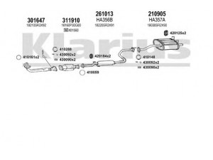 KLARIUS 420231E išmetimo sistema 
 Išmetimo sistema -> Išmetimo sistema, visa