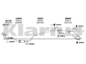 KLARIUS 720874E išmetimo sistema