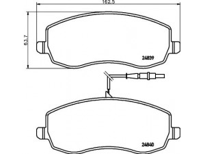 HELLA PAGID 8DB 355 013-871 stabdžių trinkelių rinkinys, diskinis stabdys 
 Techninės priežiūros dalys -> Papildomas remontas
425394, 425395, 425495, E172232