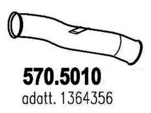 ASSO 570.5010 išleidimo kolektorius 
 Išmetimo sistema -> Išmetimo vamzdžiai
1364356
