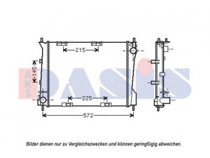 AKS DASIS 390045N radiatorius, variklio aušinimas 
 Aušinimo sistema -> Radiatorius/alyvos aušintuvas -> Radiatorius/dalys
8200443896