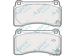 APEC braking PAD1811 stabdžių trinkelių rinkinys, diskinis stabdys 
 Techninės priežiūros dalys -> Papildomas remontas
D4060JF20C
