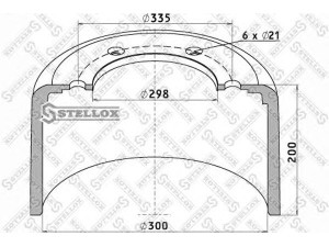 STELLOX 85-00122-SX stabdžių būgnas
0310534020