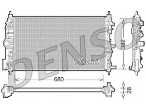DENSO DRM15006 radiatorius, variklio aušinimas 
 Aušinimo sistema -> Radiatorius/alyvos aušintuvas -> Radiatorius/dalys
13267667