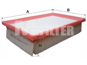 MFILTER K 468 oro filtras 
 Filtrai -> Oro filtras
60811900, 60813798, 60815000, 46481588