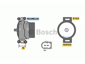 BOSCH 0 121 615 111 kintamosios srovės generatorius 
 Elektros įranga -> Kint. sr. generatorius/dalys -> Kintamosios srovės generatorius
6G9N1 0300 LA, LR 0024 26, LR 002426