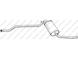 BOSAL 287-013 galinis duslintuvas 
 Išmetimo sistema -> Duslintuvas
SE.023.115.315.A, SE.023.115.315.C