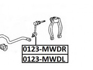ASVA 0123-MWDR šarnyro stabilizatorius 
 Ašies montavimas/vairavimo mechanizmas/ratai -> Stabilizatorius/fiksatoriai -> Savaime išsilyginanti atrama
48820-22050, 48820-22051