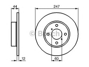 BOSCH 0 986 479 B45 stabdžių diskas 
 Dviratė transporto priemonės -> Stabdžių sistema -> Stabdžių diskai / priedai
4700711, 9193872, 55311 83E00 000