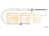 COFLE 11.6573 trosas, stovėjimo stabdys 
 Stabdžių sistema -> Valdymo svirtys/trosai
8200298383, 8200673254