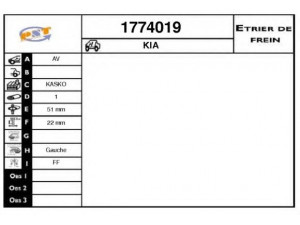 SNRA 1774019 stabdžių apkaba 
 Dviratė transporto priemonės -> Stabdžių sistema -> Stabdžių apkaba / priedai
0K30C49990A