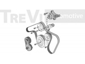 TREVI AUTOMOTIVE KA1216 V formos rumbuotas diržas, komplektas 
 Techninės priežiūros dalys -> Techninės priežiūros intervalai