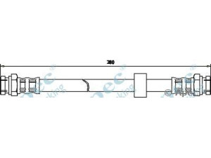 APEC braking HOS3130 stabdžių žarnelė 
 Stabdžių sistema -> Stabdžių žarnelės
B45543810A, B45543810B, B45543810C
