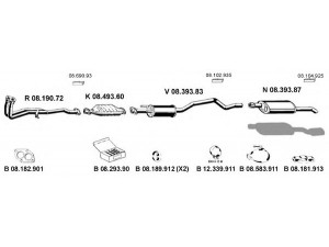 EBERSPÄCHER 082176 išmetimo sistema 
 Išmetimo sistema -> Išmetimo sistema, visa