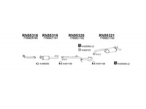 VENEPORTE 550196 išmetimo sistema 
 Išmetimo sistema -> Išmetimo sistema, visa