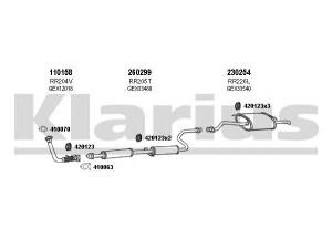 KLARIUS 120096E išmetimo sistema 
 Išmetimo sistema -> Išmetimo sistema, visa