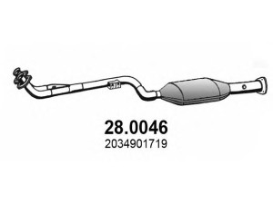 ASSO 28.0046 katalizatoriaus keitiklis 
 Išmetimo sistema -> Katalizatoriaus keitiklis
2094900419, 2094901719