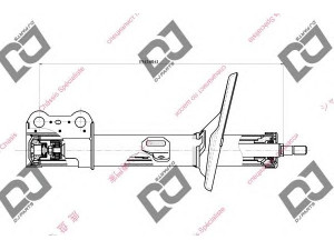 DJ PARTS DS1747GS amortizatorius 
 Pakaba -> Amortizatorius
4852049155, 4852049156, 4852049157