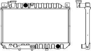 SAKURA  Automotive 1161-0204 radiatorius, variklio aušinimas