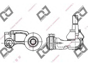 DJ PARTS DE1095 skersinės vairo trauklės galas 
 Vairavimas -> Vairo mechanizmo sujungimai
7846495, 96275018, 26023685, 26001807