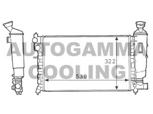 AUTOGAMMA 100734 radiatorius, variklio aušinimas 
 Aušinimo sistema -> Radiatorius/alyvos aušintuvas -> Radiatorius/dalys
1301C7, 1301C9, 1301D0, 1301D2