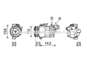 AVA QUALITY COOLING BWAK393 kompresorius, oro kondicionierius 
 Oro kondicionavimas -> Kompresorius/dalys
64509145351, 64509156821, 64526915380