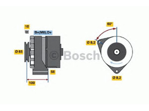 BOSCH 0 986 030 530 kintamosios srovės generatorius 
 Elektros įranga -> Kint. sr. generatorius/dalys -> Kintamosios srovės generatorius
035 903 015 A, 049 903 015 A, 049 903 023 N