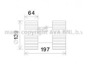 PRASCO BW8480 elektrovariklis, vidinis pūtiklis 
 Šildymas / vėdinimas -> Orpūtė/dalys
64118372797, 64119204154