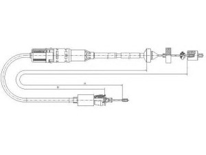TEXTAR 58013300 sankabos trosas 
 Dviratė transporto priemonės -> Kabeliai ir tachometro velenaai -> Sankabos trosas
7700432383